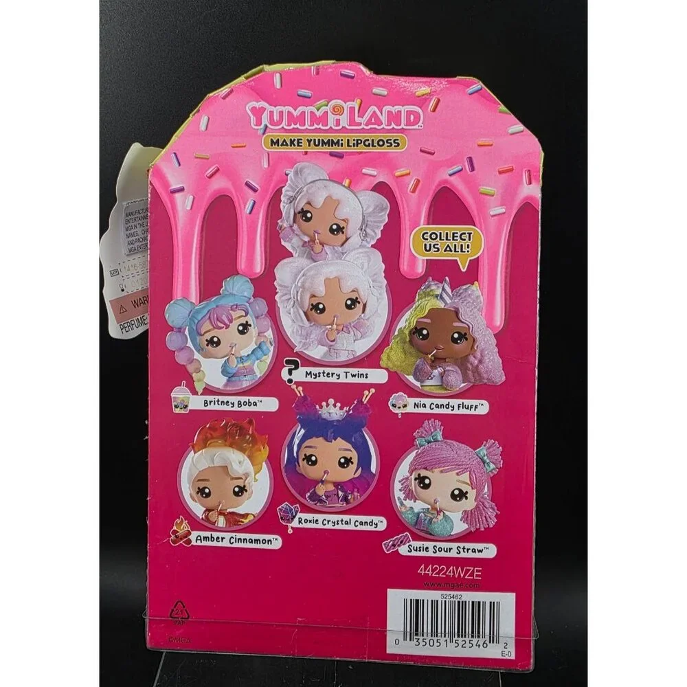 MGA Yummi-Land Nia Candy Fluff Doll & Lip Gloss Making Kit Scented 4+ New Boxed